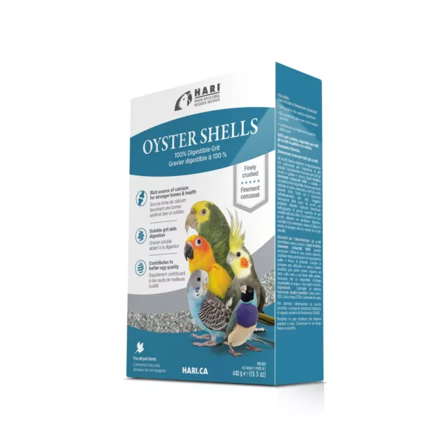HARI Oyster Shells For All Pet Birds 15.5oz By Hagen BR2460