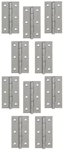 10x Charnière de Meubles Inox Porte Bousiller Tür-band Étroit