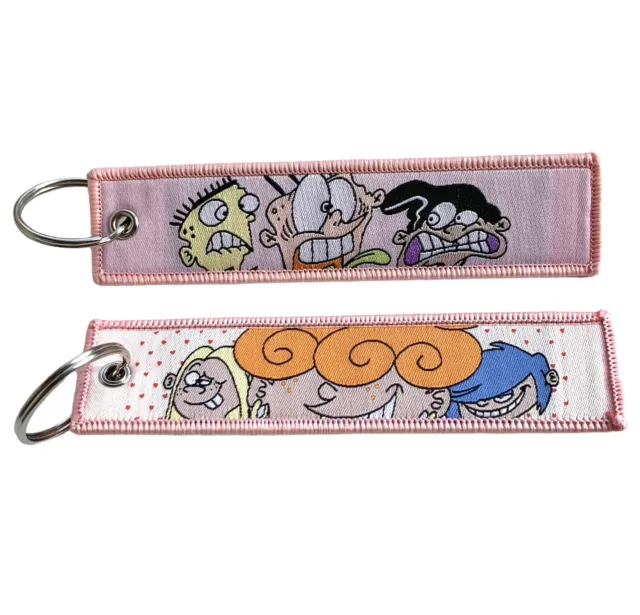 Kanker Sisters Woven Keychain - (Ed Edd n Eddy) Cartoon Network Jet Tag