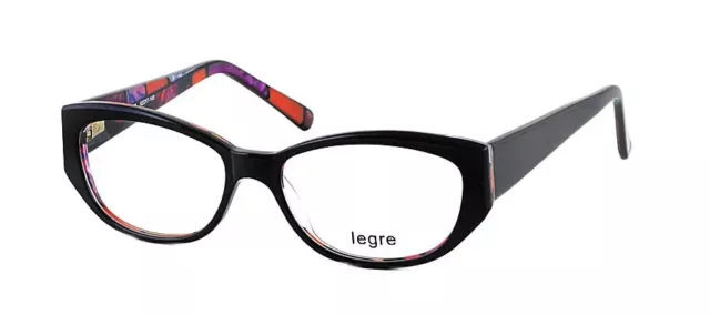 Legre LE144 col.438 Black/Mosaic Plastic Eyeglasses Frame 52-17-140 LE 144 RX
