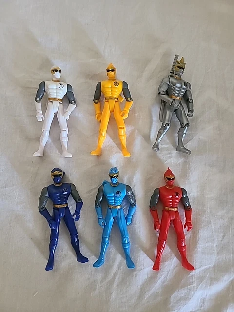 Lot Figurines Power Rangers Bioman Bandai Vintage - Métal Jetman Black