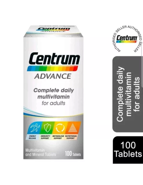 Centrum Advance Multivitamin & Mineral Complete 100 Tablets