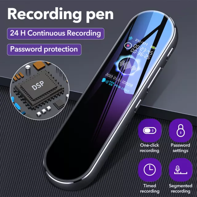 Mini Digital Sound Audio Recorder 24 Hour Dictaphone MP3 Player Voice Recording