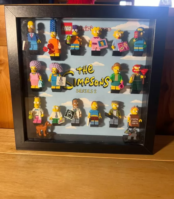 Lego the Simpsons Minifigures Series 2 FULL SET with frame