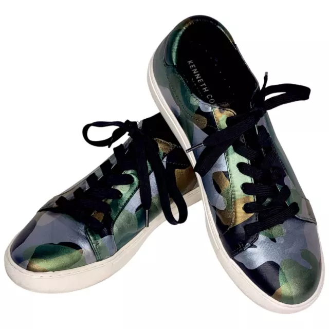 Kenneth Cole Kam Techni-Cole Camo Fashion Sneaker Multicolor Lace Up Size 10