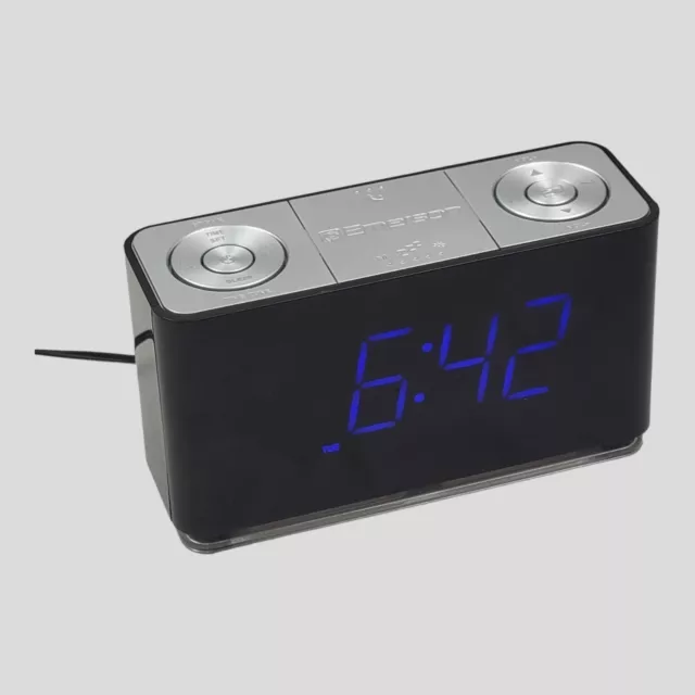 Emerson SmartSet CKS1507 Clock Radio USB Charger Tested! Awesome Blue Light