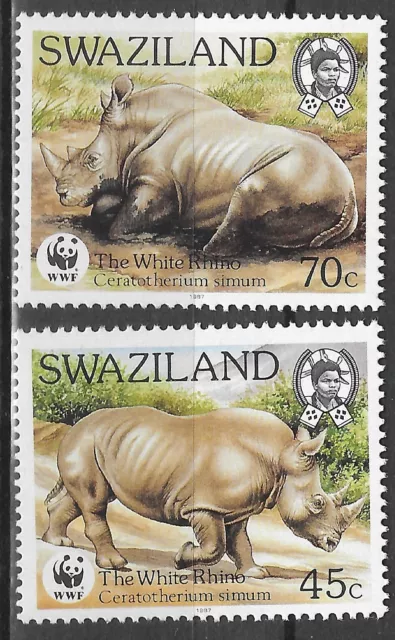 Swaziland  afrikanische Rhinozerusse WWF / 45395 / # 386