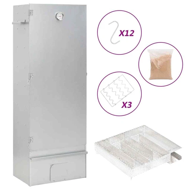 Generatore Di Fumo Freddo Per Barbecue - Acciaio Inox 304, Con Ganci E Spazzole