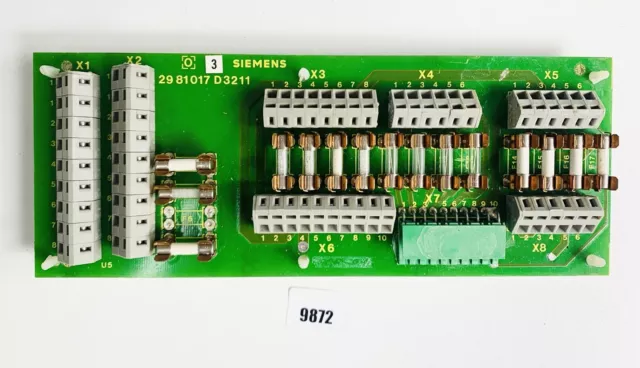 Siemens Sirona Platina 29 81 017 D3211 Sicherungsplatine Pieza de Repuesto