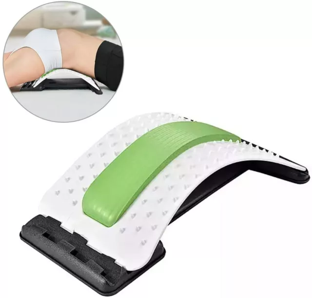 Lower Back Stretcher Support Lumbar MassagerPain Relief Posture Corrector UK