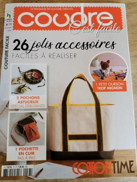 Magazine De Couture BURDA 'Coudre C'est Facile Accessoires' - Janvier 2023 - Neuf