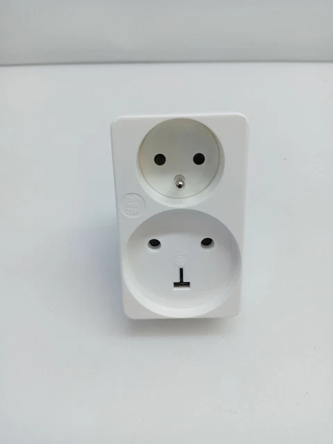 Adaptateur Prise Legrand 2P+T 16A Vers 20A - Sécurité Enfant, Made In France