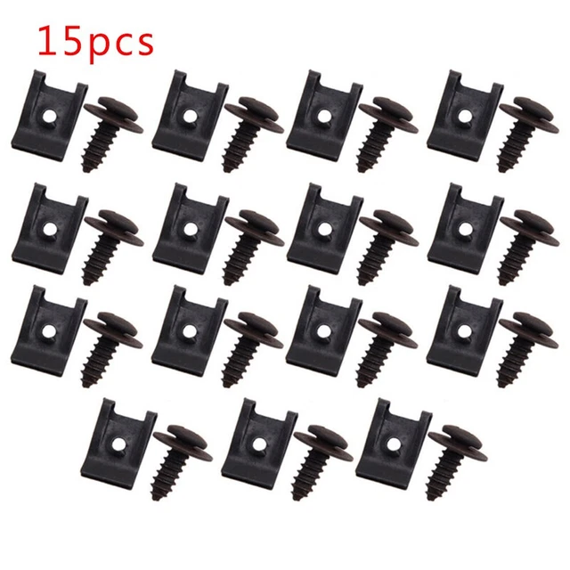 LOT DE 100 rivets ?? vis de coffre carrosserie voiture pare-chocs garde-boue cli EUR 9,38