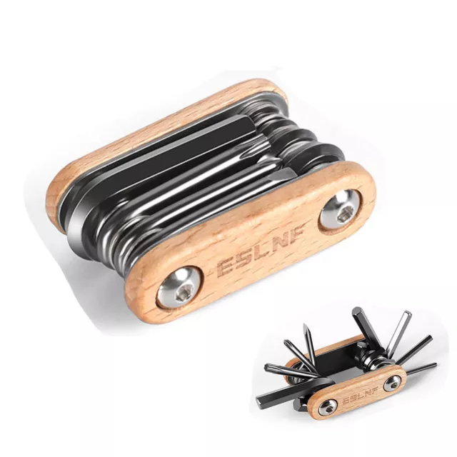 Portable Bike Repair Tool Bicycle Sets Allen Hex Keys Screwdriver 8 In 1 Kit UK