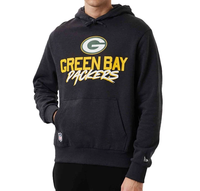 New Era - NFL Green Bay Packers Script Team Felpa con Cappuccio