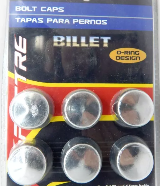 SPECTRE 14285 Chrome Show Car Dress Up Bolt Cap Covers 7/16 inch 10 mm