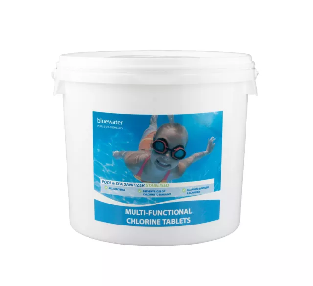 Multifunctional Chlorine Tablets 5kg For Swimming Pools Large 200g Tablets