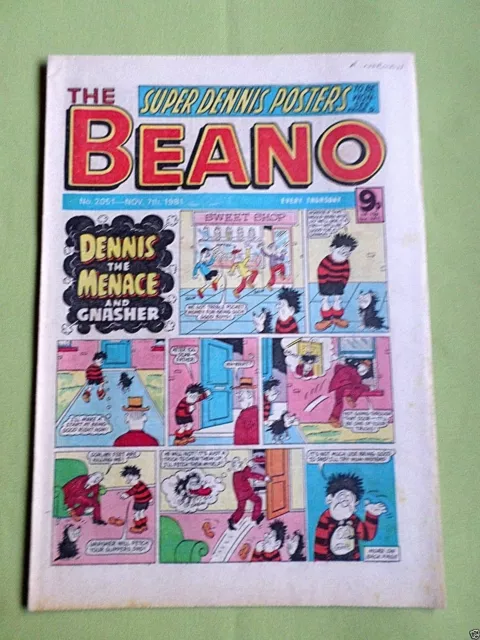 The Beano  - Uk Comic - 7 Nov 1981  - #2051