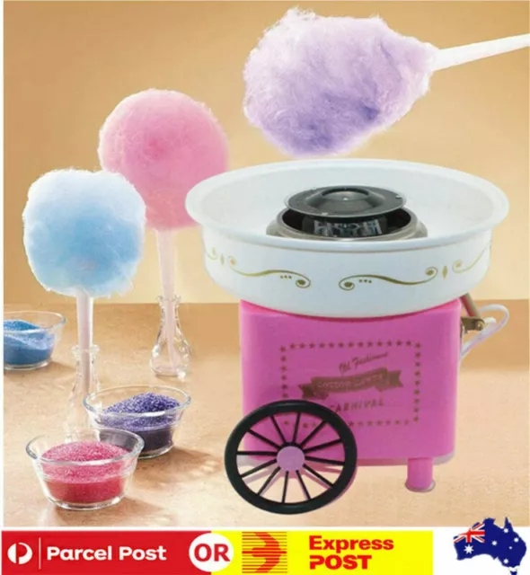 Pink Electric Fairy Cotton Candy Maker Floss Home Machine Sugar for Kids Party