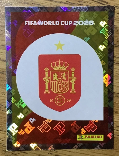 PANINI WORLD CUP 2026 Spain Badge Sticker ESP 1 Foil Holographic 4 49 panini-world-cup-2026-spain-badge-sticker-esp-1-foil-holographic-4-49