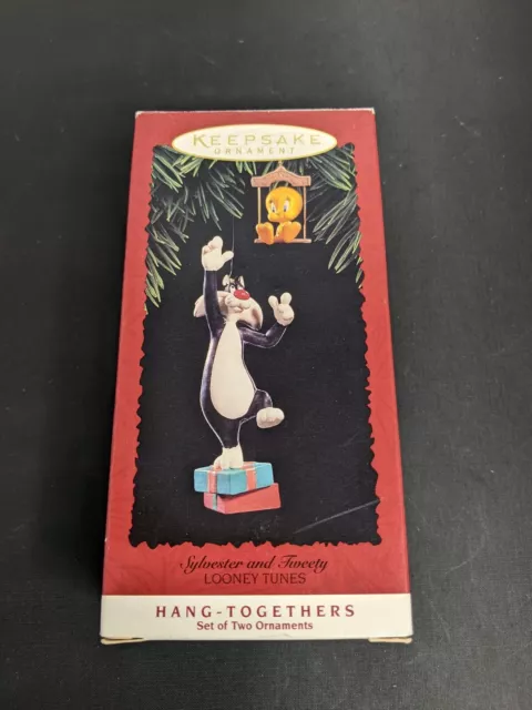 Hallmark Sylvester and Tweety Keepsake Ornament 1995 Hang-Togethers Looney Tunes