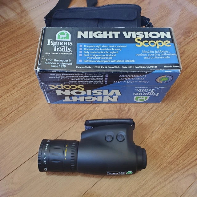 FAMOUS TRAILS FT700 Calypso Night Vision Scope w/Case & Box Monocular