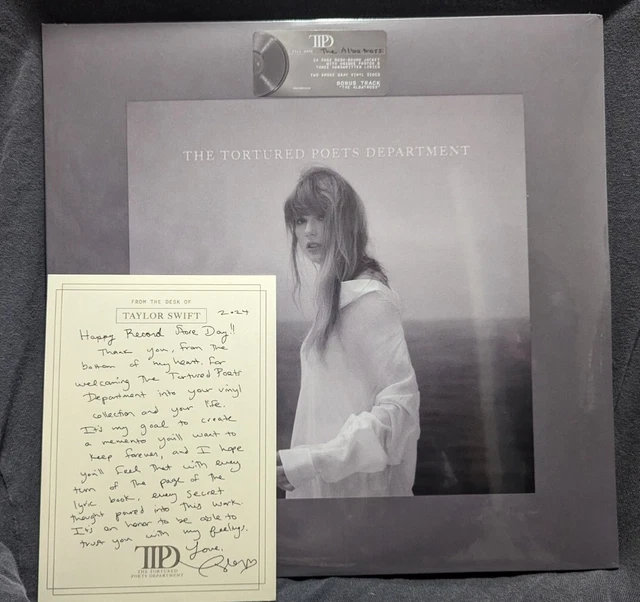 TAYLOR SWIFT TORTURED Poets Department vinyl + Signed RSD Card + The Albatross 130.00 PicClick CA