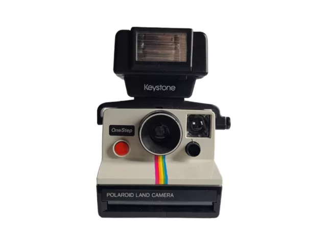 Vintage One Step POLAROID Land Camera Instant Film XS-70 Rainbow Stripe