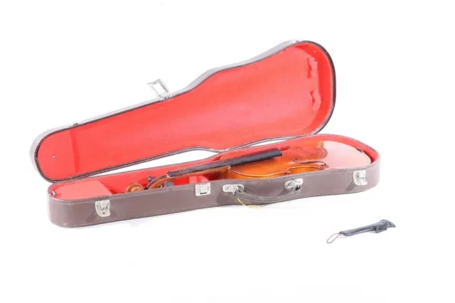 Alte Geige Violine Instrument Viola mit Koffer Etui Geigenkoffer