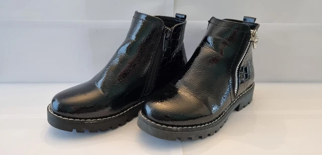 Stivaletti bambini neri brevettati di George - UK C11