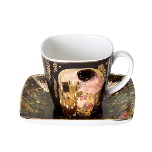 Goebel Espressotasse Gustav Klimt - Der Kuss 66884727 m. Unterteller