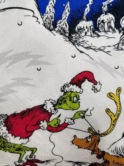 Dr. Seuss Blue Multicolor Grinch Stole Christmas Silk Necktie Tie My2723C