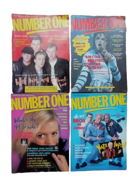 Retro vintage 80s Number One music magazines bands 1988 job lot bundle