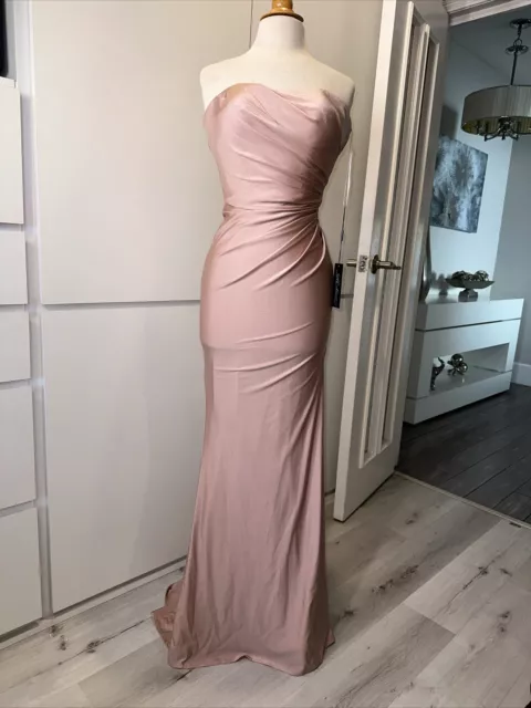 New La Femme Dress 28269  strapless design sheath dress- Size 6 Retail $298