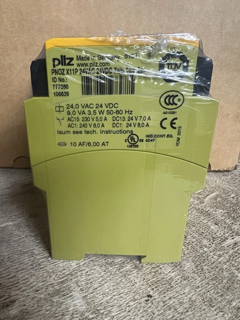 777080 Pilz PNOZ X11P 24VAC 24VDC 7n/o 1n/c 2so Safety relay