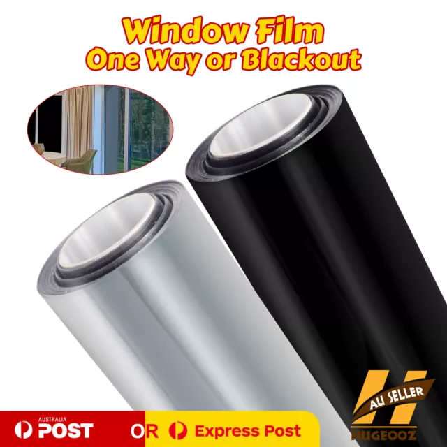 Privacy Window Film Silver One Way Mirror Tint Or Blackout Home Tinting UV Block