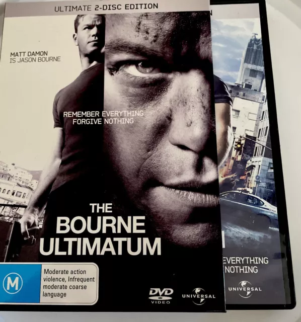 The Bourne Ultimatum DVD (Region 2,4) VGC Ultimate 2 Disc Edition Matt Damon