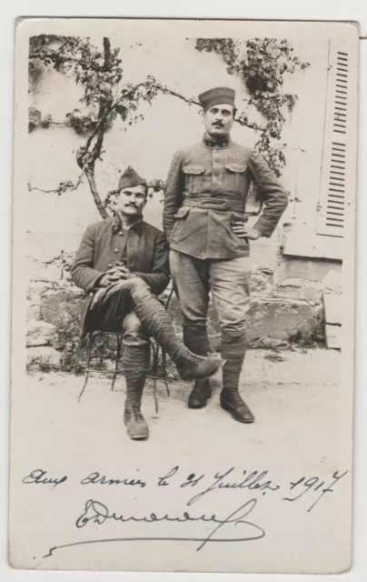 carte photo vers guerre 14 18 1917 zouaves ou tirailleurs