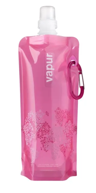 VAPUR Foldable Water Bottle - Anti-Bottle Reflex Hot Pink- 16 oz 0.5 L