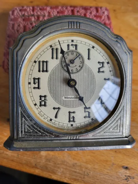 Westclox Art Deco alarm clock
