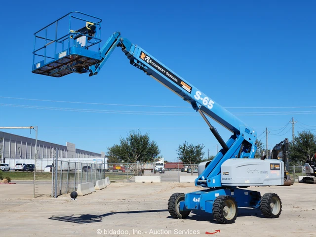 2015 Genie S-65 65' 4WD Diesel Telescopic Boom Lift Man Aerial Platform