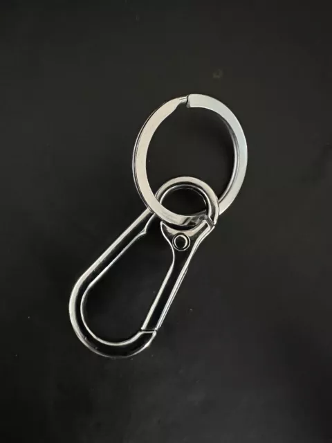 Metal Keychain Carabiner Clip Keyring Key Ring Chain Clips Hook Holder Unisex UK