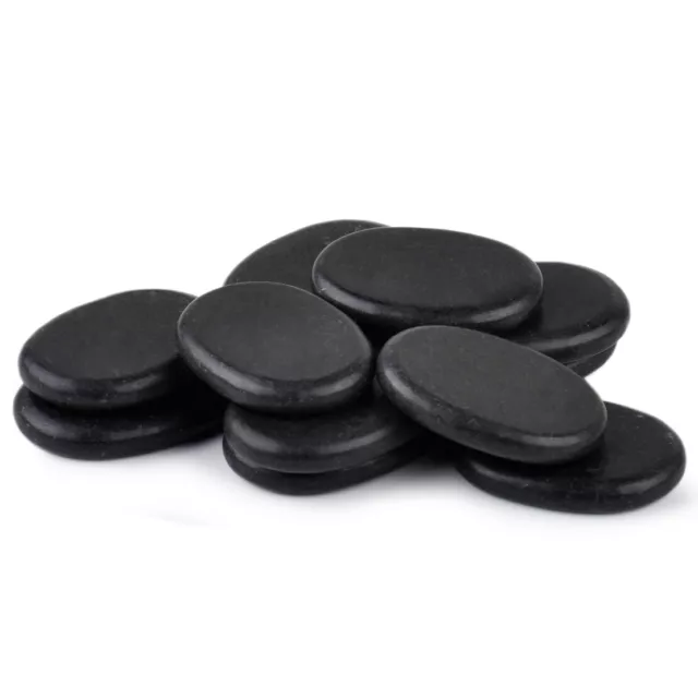 12pcs Massage Master Hot Stone Toe Spa Massage Kit Basalt Rock Asst Relaxing Nm