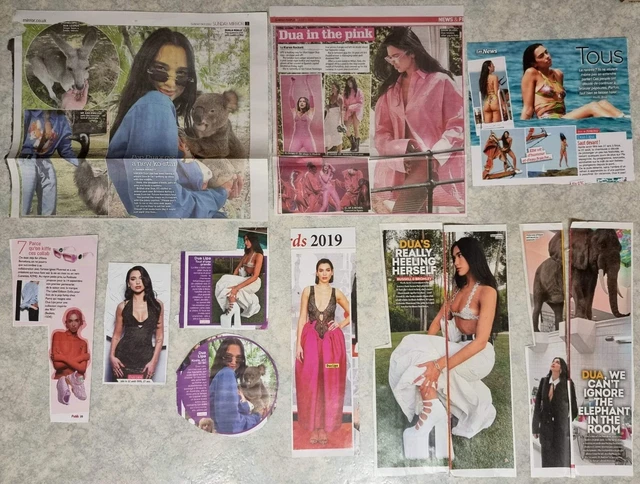 ⚡️ DUA LIPA lot de presse clippings pack collection magazines 2