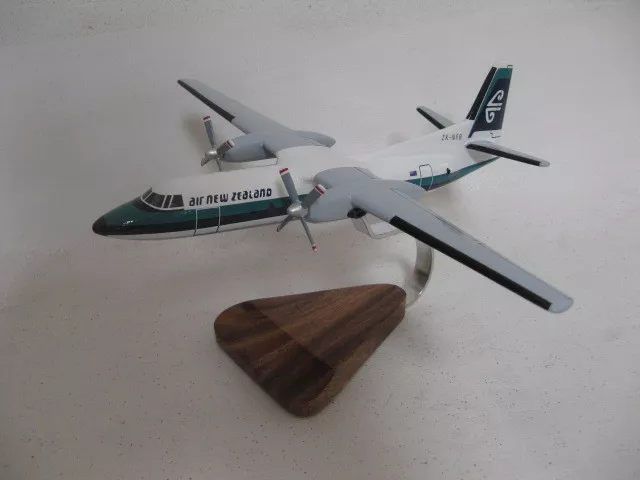 Fokker 27 F27 Friendship Air New Zealand Airplane Desktop Wood Model