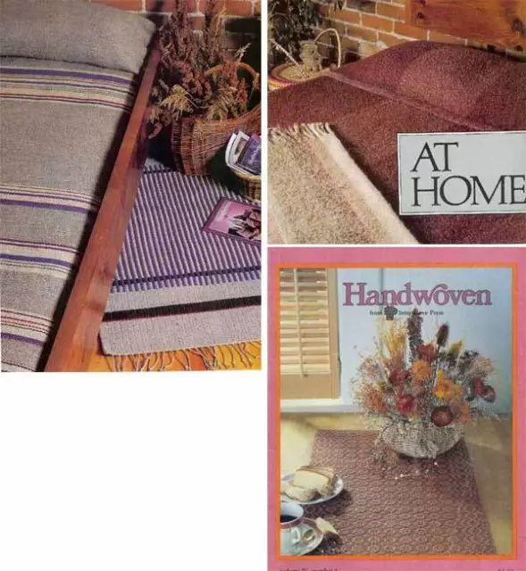 Handwoven magazine sept/oct 1983: sweater coat, bedspread, jackets, runners, rug