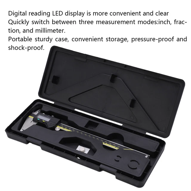 200MM Electronic Digital Caliper 0.01mm LED Screen Vernier Caliper Tool♪