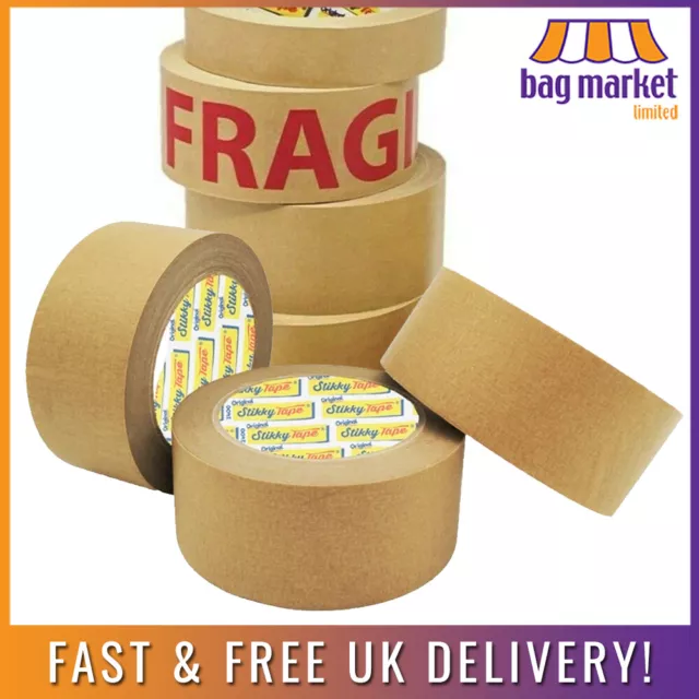 Brown Kraft Paper Tape Eco Friendly Recyclable, Biodegradable