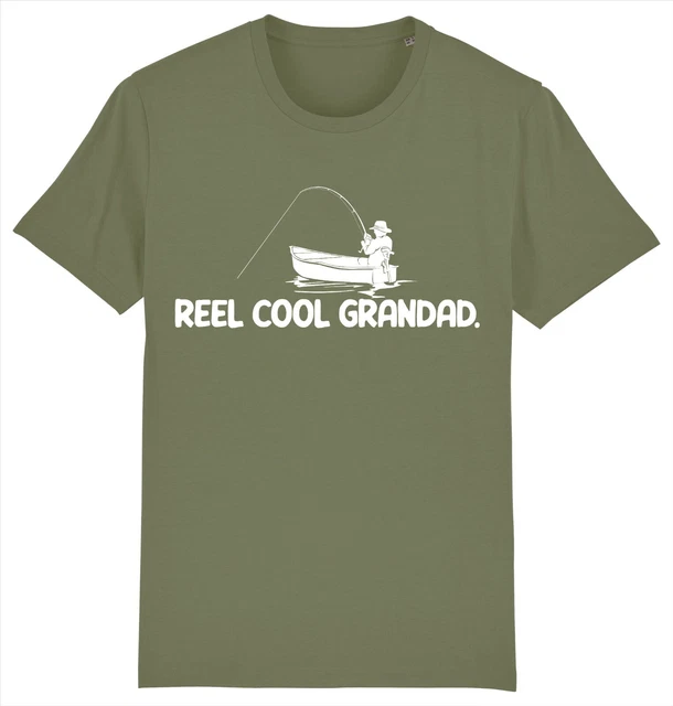 Reel Cool Grandad Fishing Fisherman Angling T-Shirt