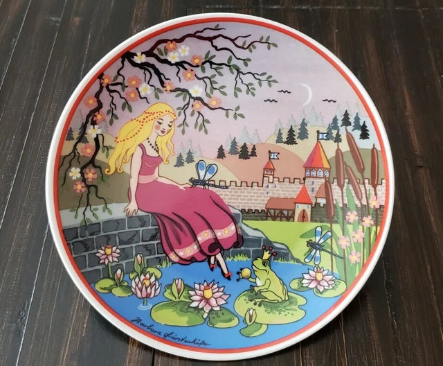 Barbara Furstenhofer Germany FROG PRINCE Ceramic Plate 7 3/4" Plate NWOT